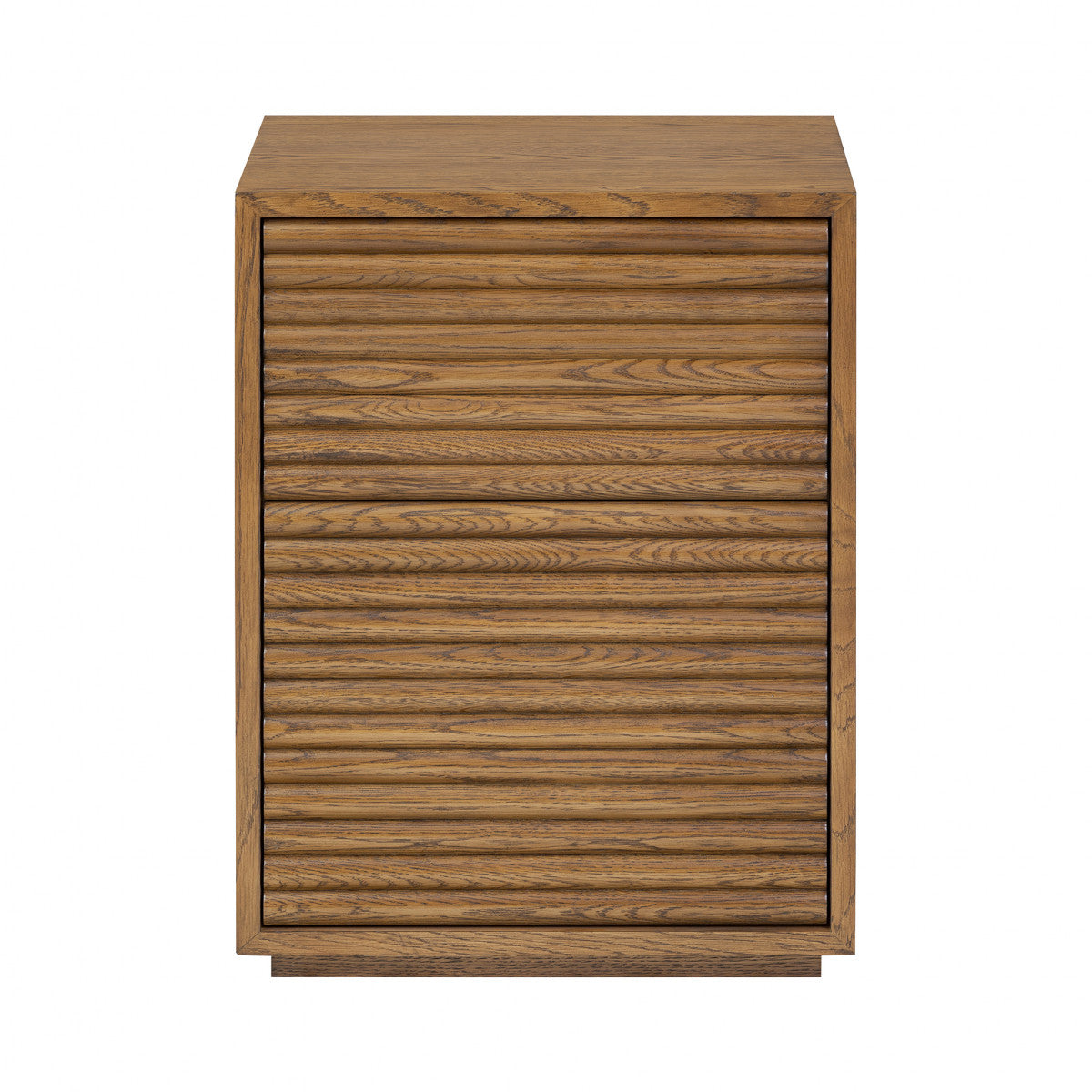 D.I. Designs Charlton Ribbed Walnut 2 Drawer Bedside Table