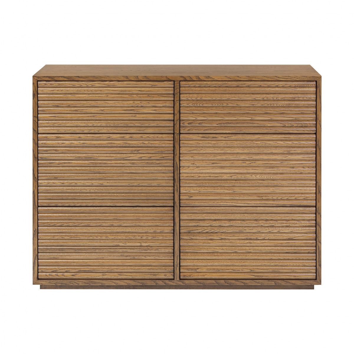 D.I. Designs Charlton Ribbed Walnut Chest of Drawers