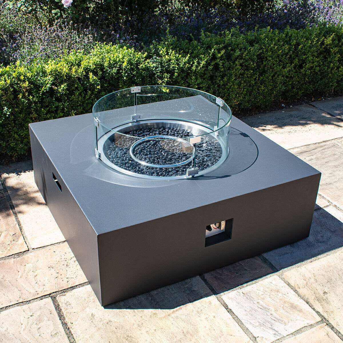 Maze Square Gas Fire Pit Coffee Table