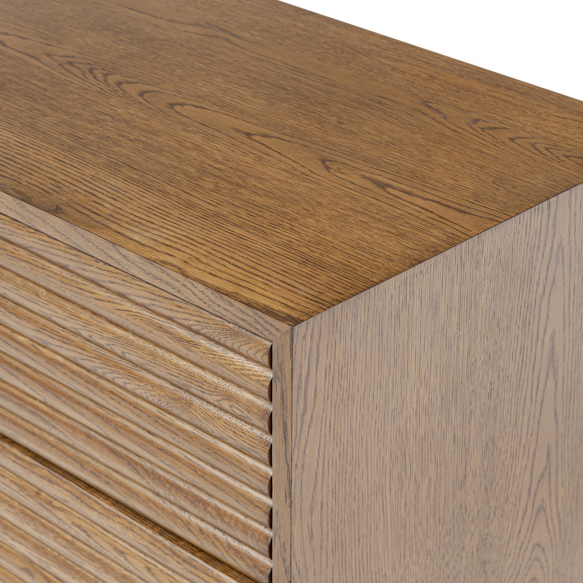 D.I. Designs Charlton Ribbed Walnut Chest of Drawers