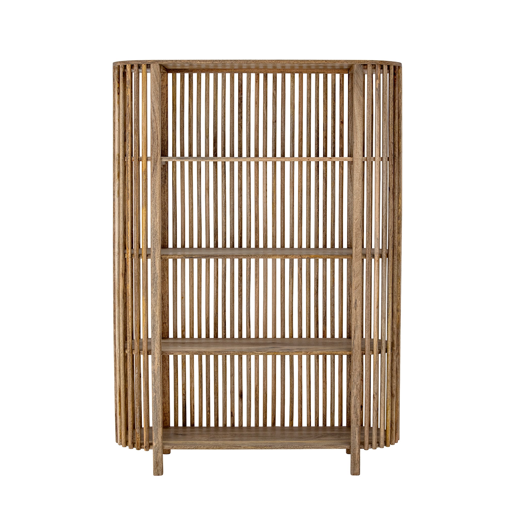 Bloomingville Sali Bookcase with 4 Shelves in Natural Mango Wood