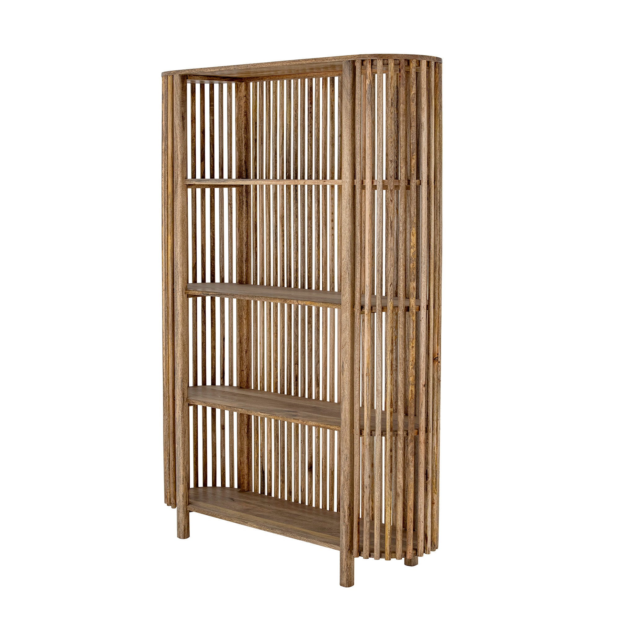 Bloomingville Sali Bookcase with 4 Shelves in Natural Mango Wood