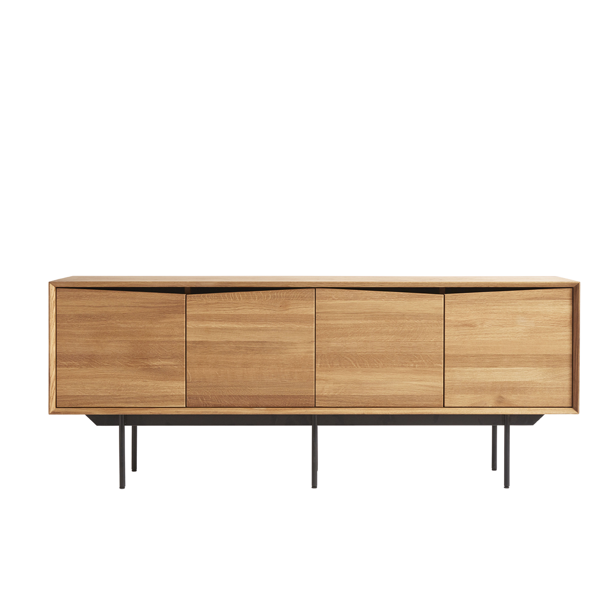 Muubs Wing Sideboard in Natural/Oil Oak with 4 Doors