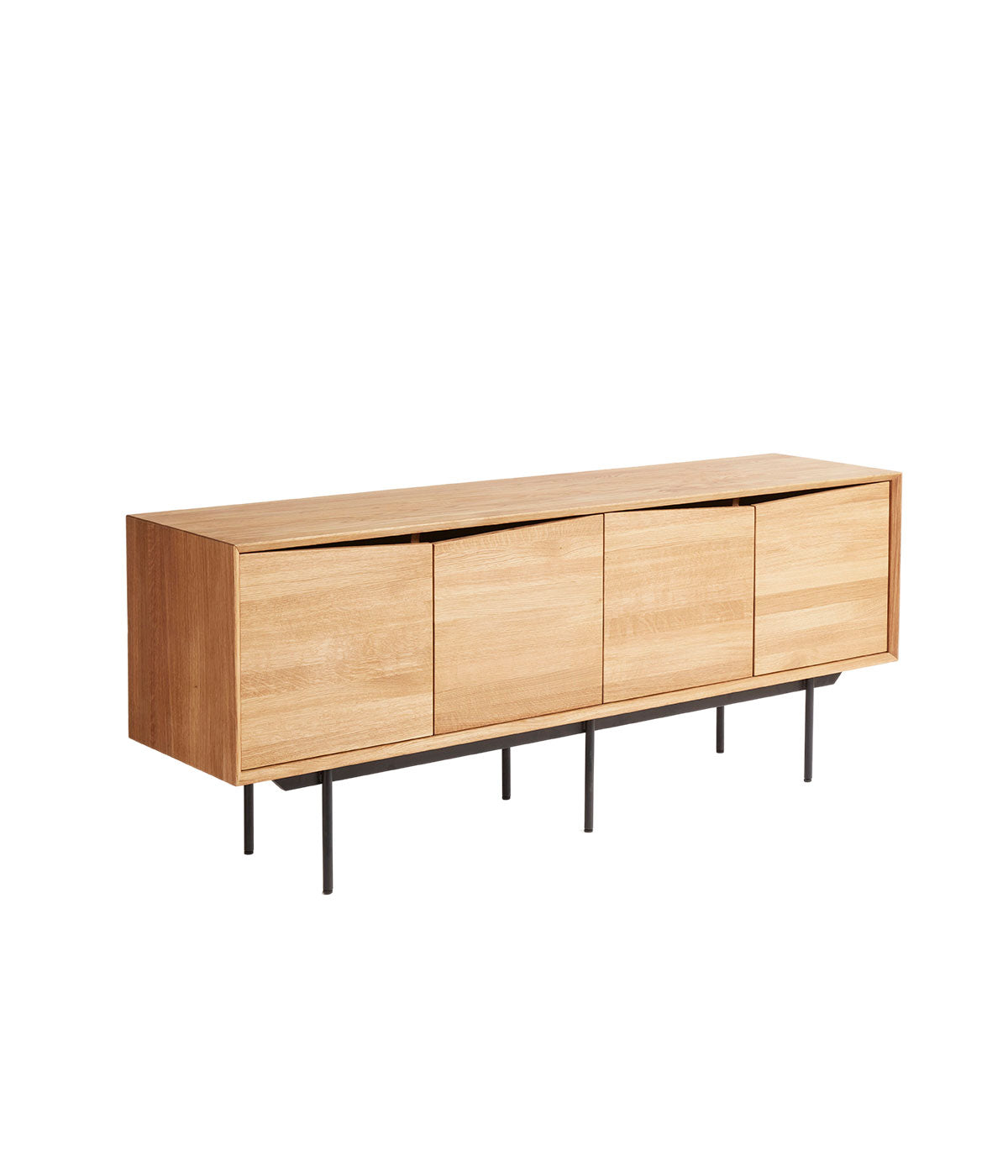 Muubs Wing Sideboard in Natural/Oil Oak with 4 Doors