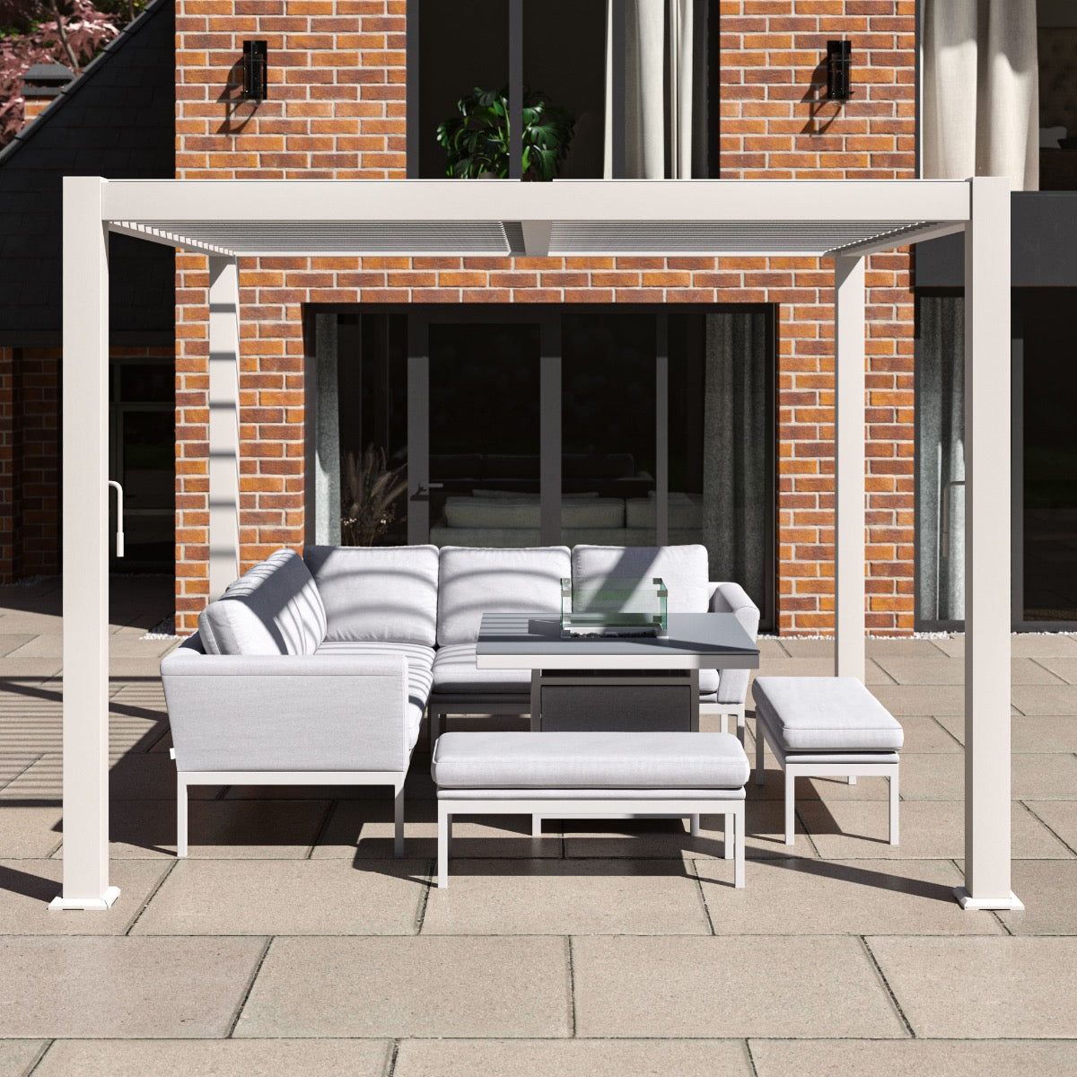 Como Pergola Aluminium Square 3x3 Frame Only