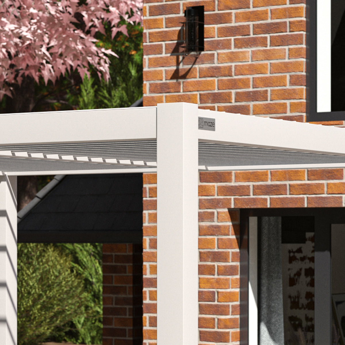 Como Pergola Aluminium Square 4x4 Frame Only