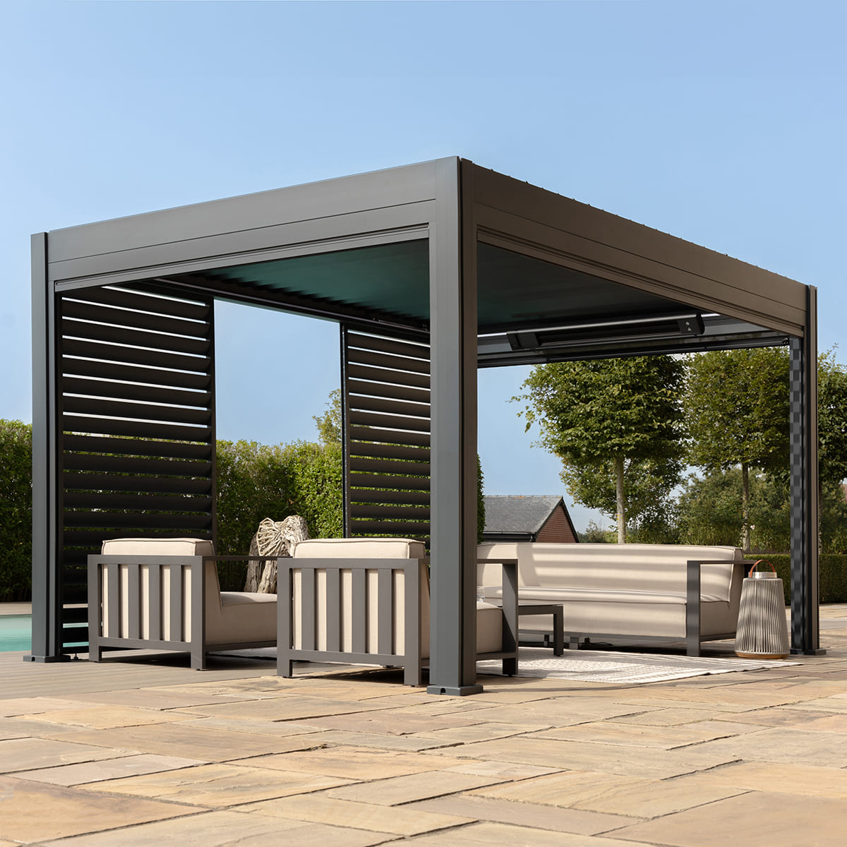 Eden Pergola Aluminium Rectangular 3x4 - Frame Only