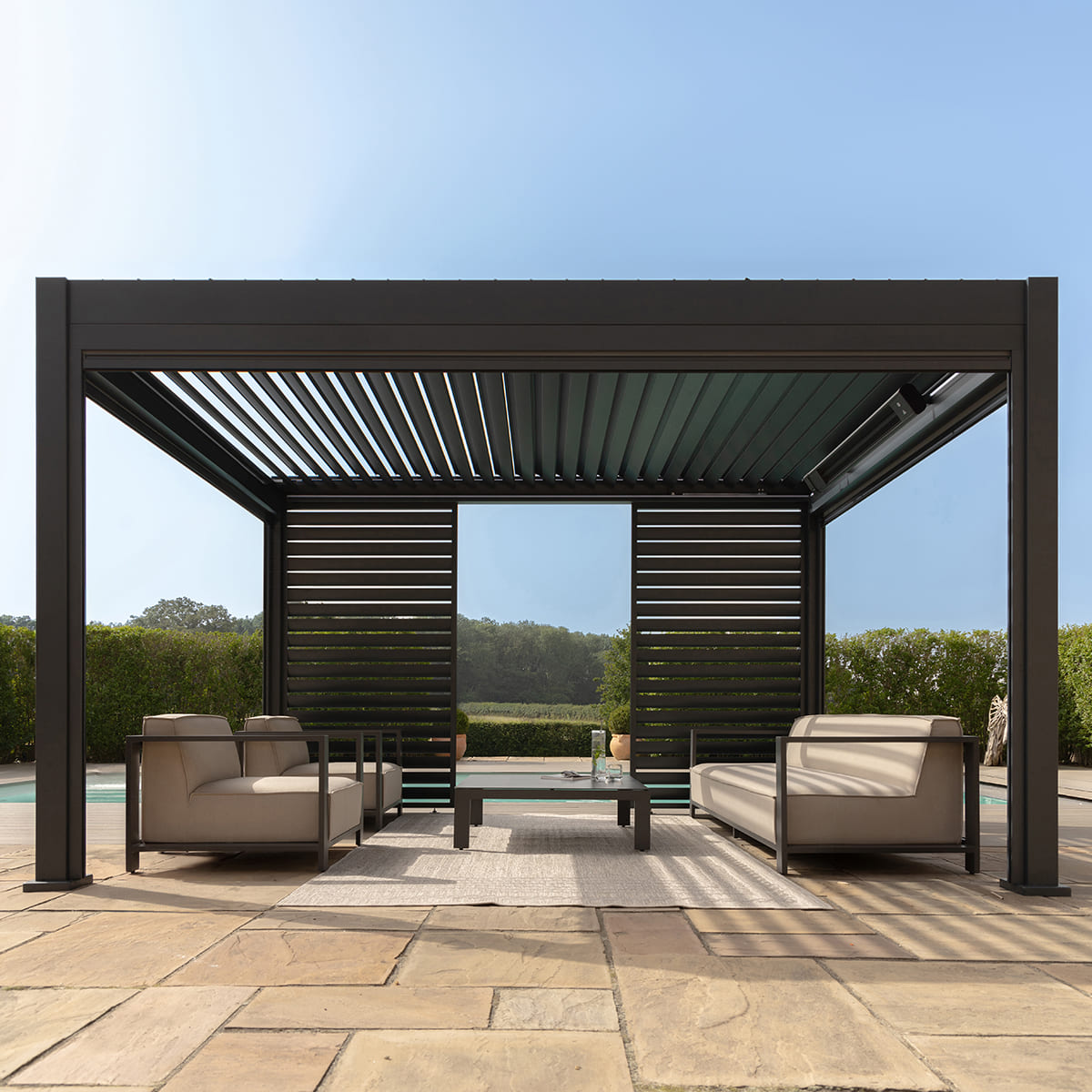 Eden Pergola Aluminium Rectangular 3x4 - Frame Only