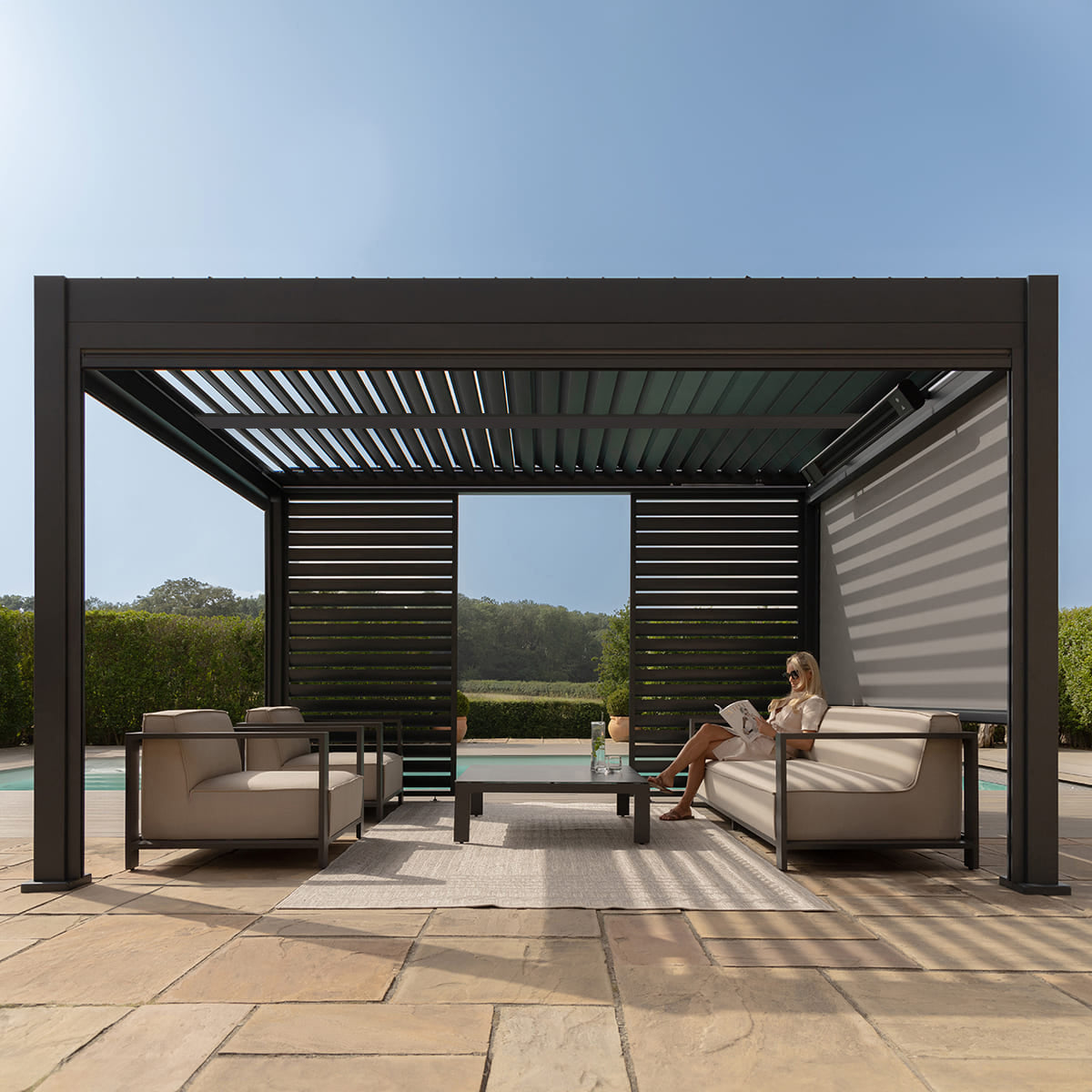 Eden Pergola Aluminium Rectangular 4x4 - Frame Only