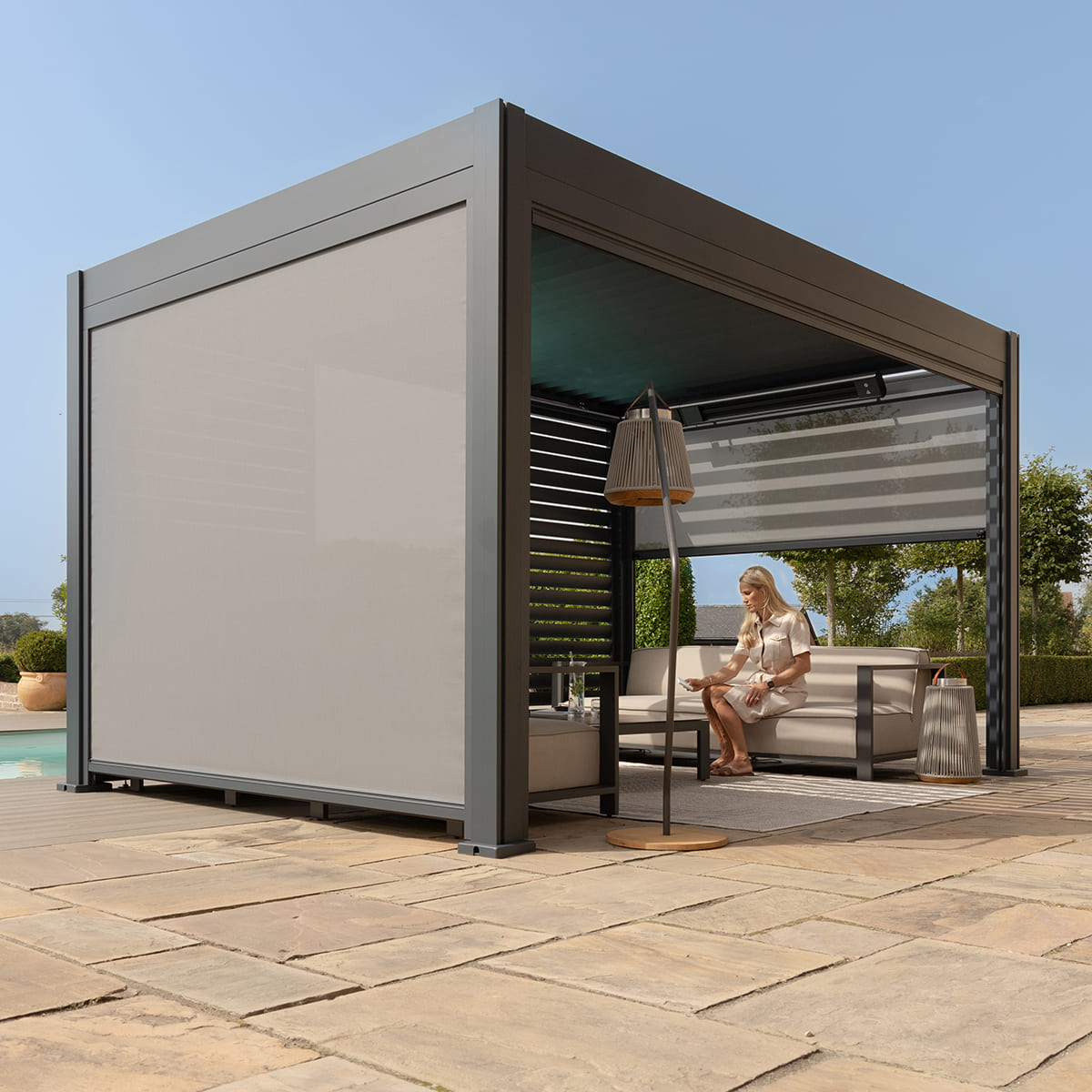 Eden Pergola Aluminium Rectangular 4x4 - Frame Only