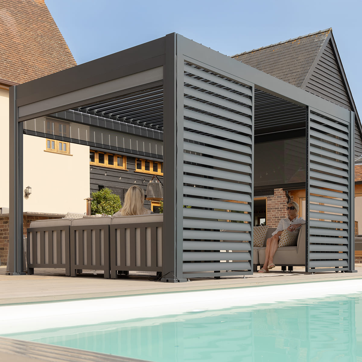 Eden Pergola Aluminium Rectangular 4x4 - Frame Only