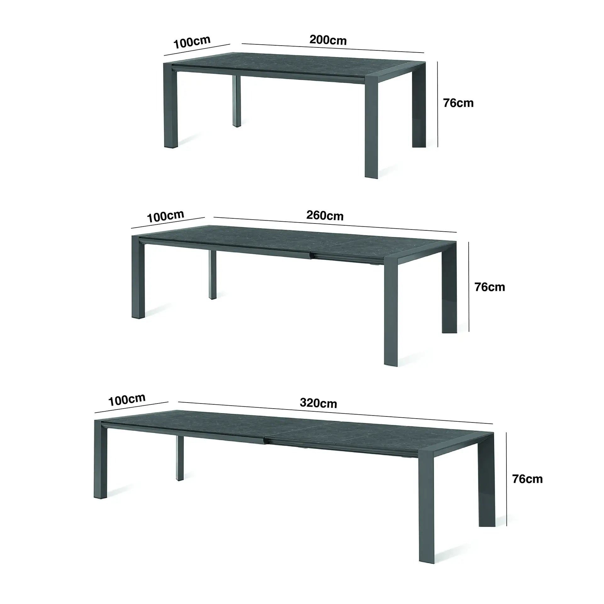 Ambition 6-10 Seat Universal Extending Dining Table with 10 Chairs