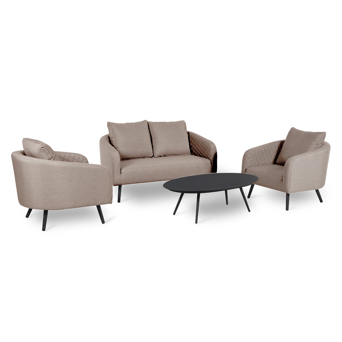 Ambition 2 Seat Sofa Set with Oval Coffee Table