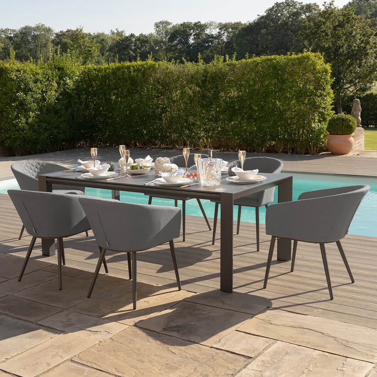 Ambition 6-10 Seat Universal Extending Dining Table with 10 Chairs