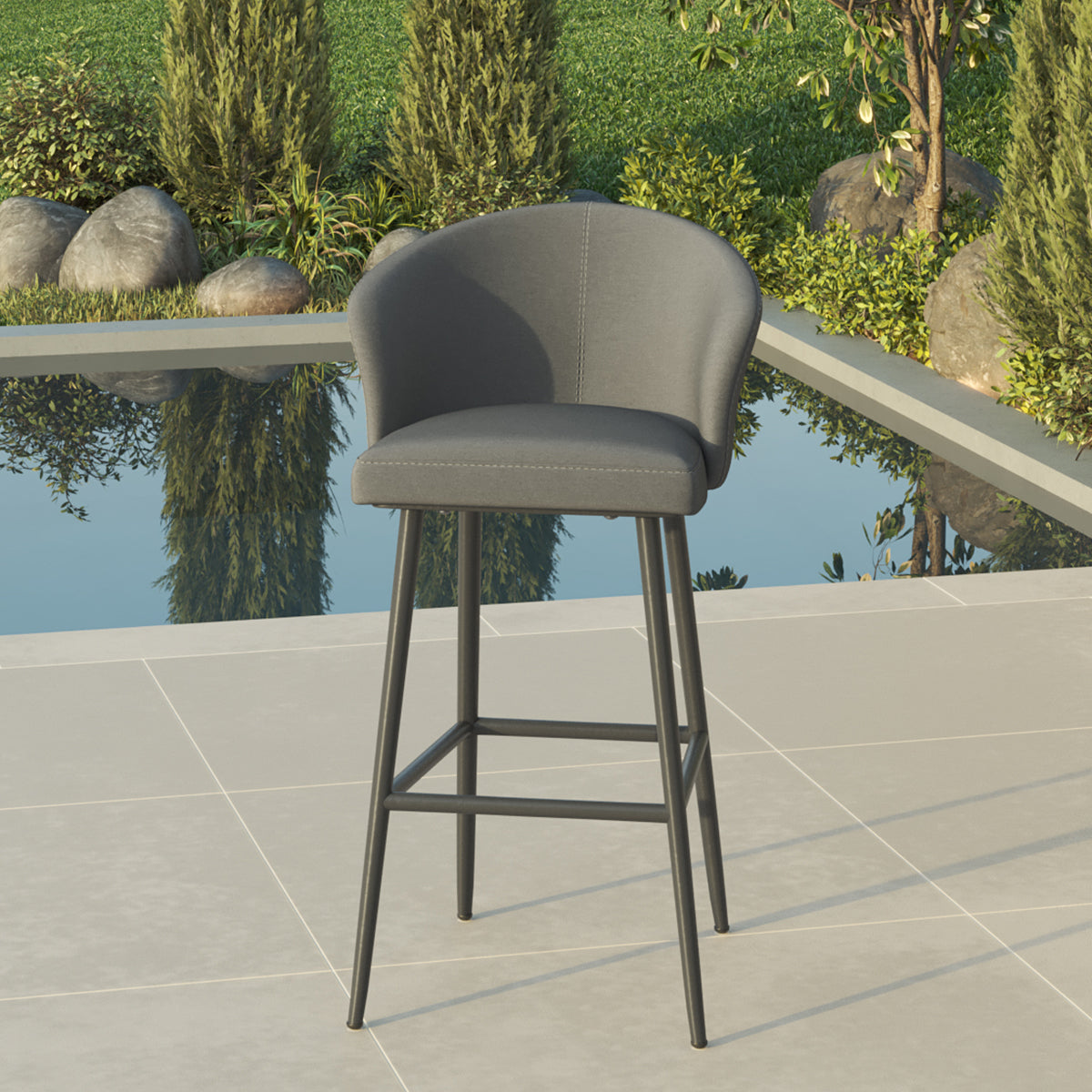 Zen Fabric Bar Stool