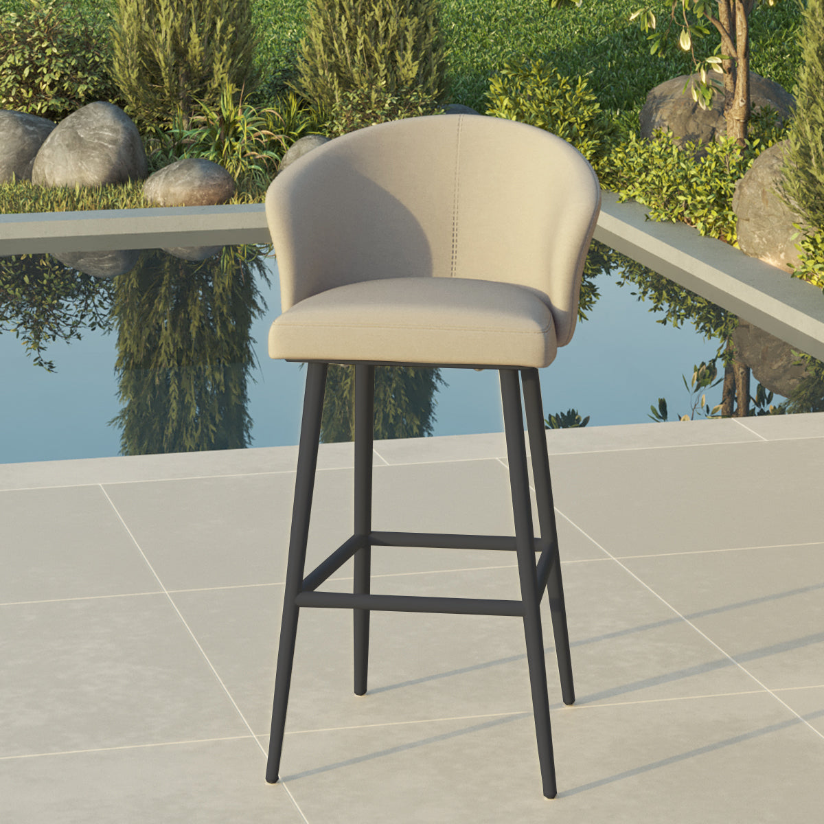 Zen Fabric Bar Stool