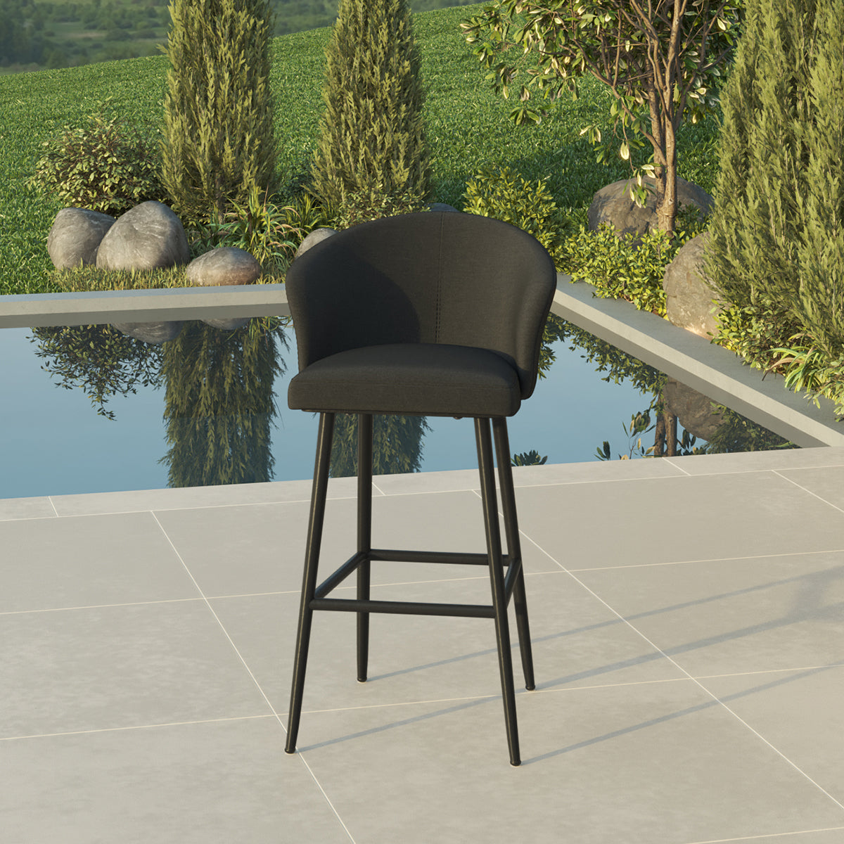 Zen Fabric Bar Stool