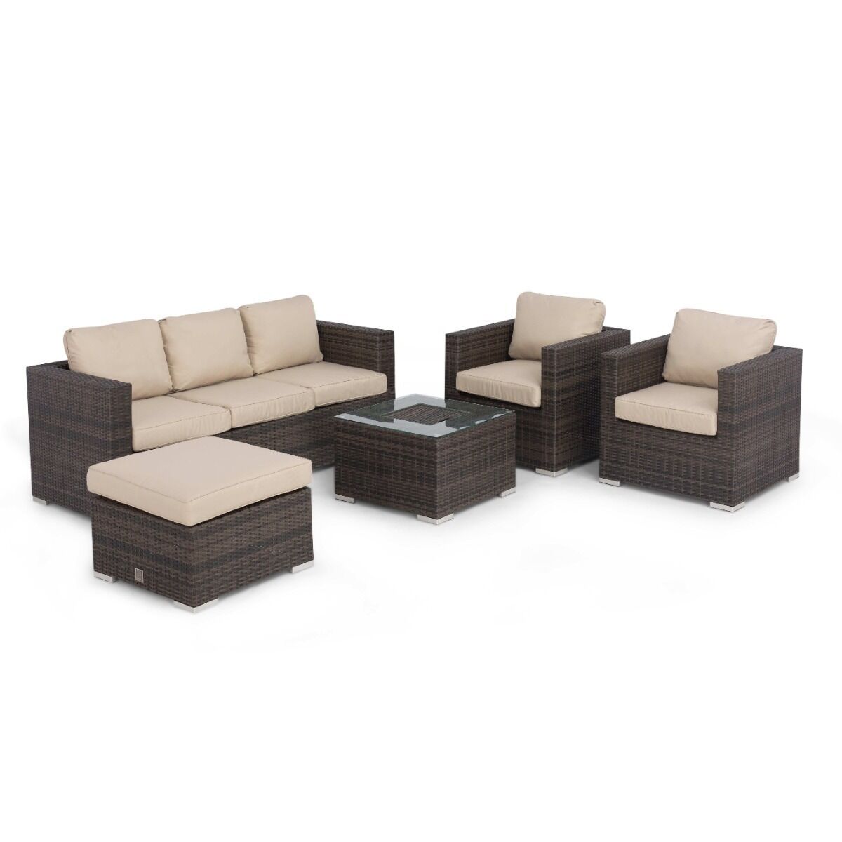 Georgia 3 Seat Sofa Set with Ice Bucket