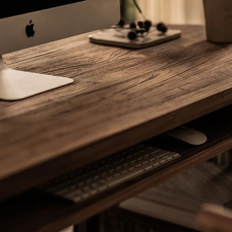 dBodhi Coco Writing Desk - Reclaimed Teak, Iron Legs