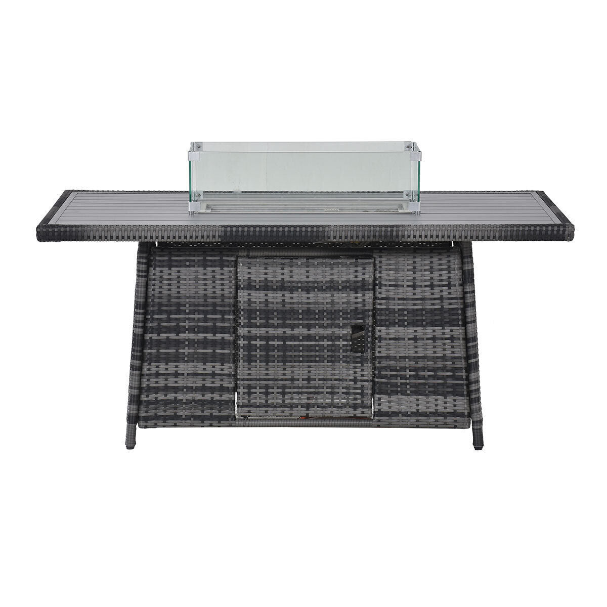 Kingston Corner Dining Set with Fire Pit