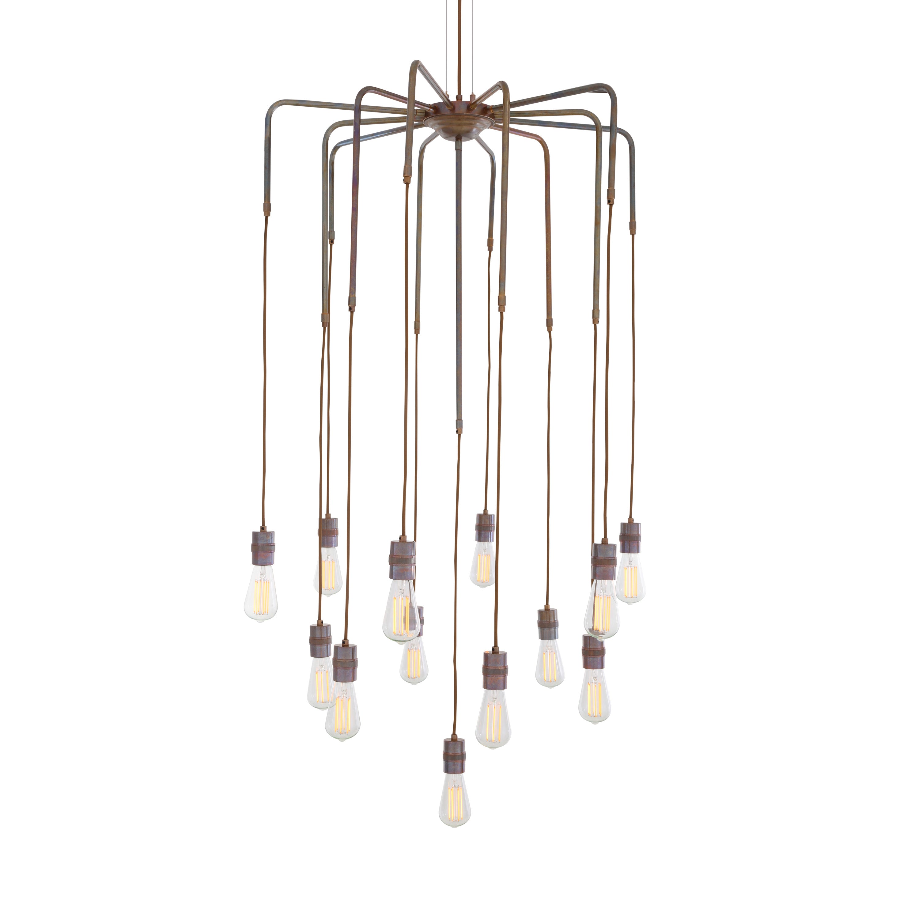 Sela Modern Brass Chandelier