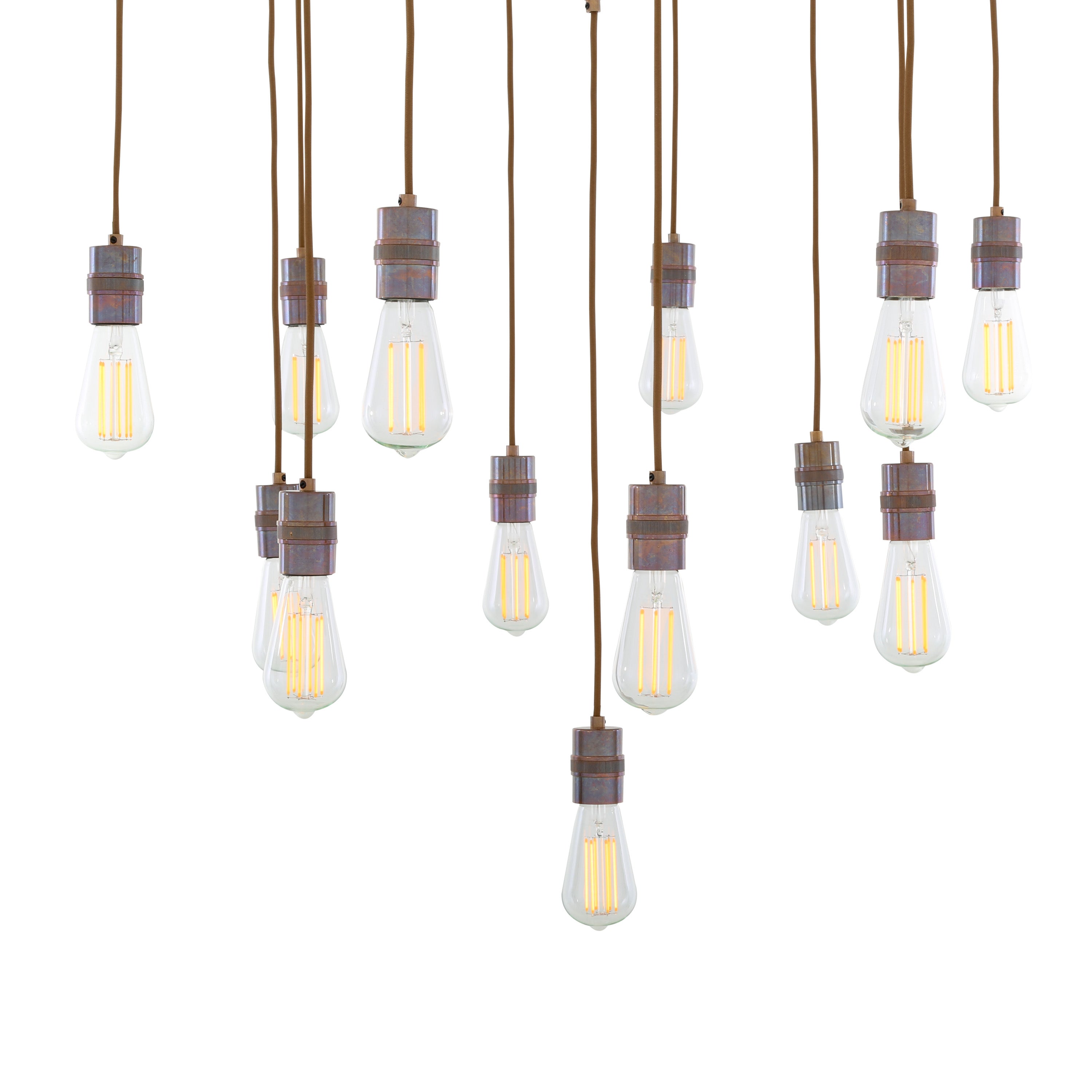 Sela Modern Brass Chandelier