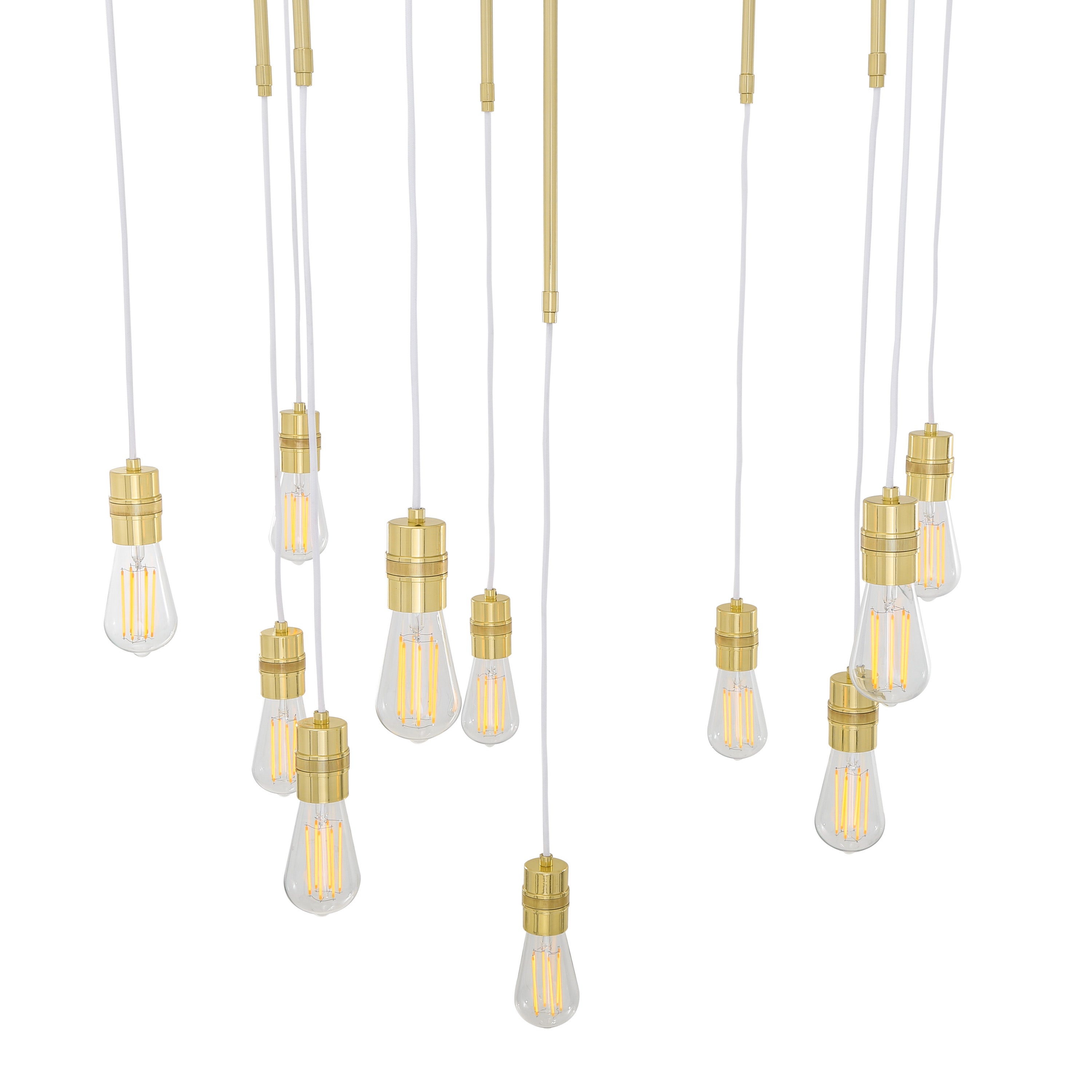 Sela Modern Brass Chandelier