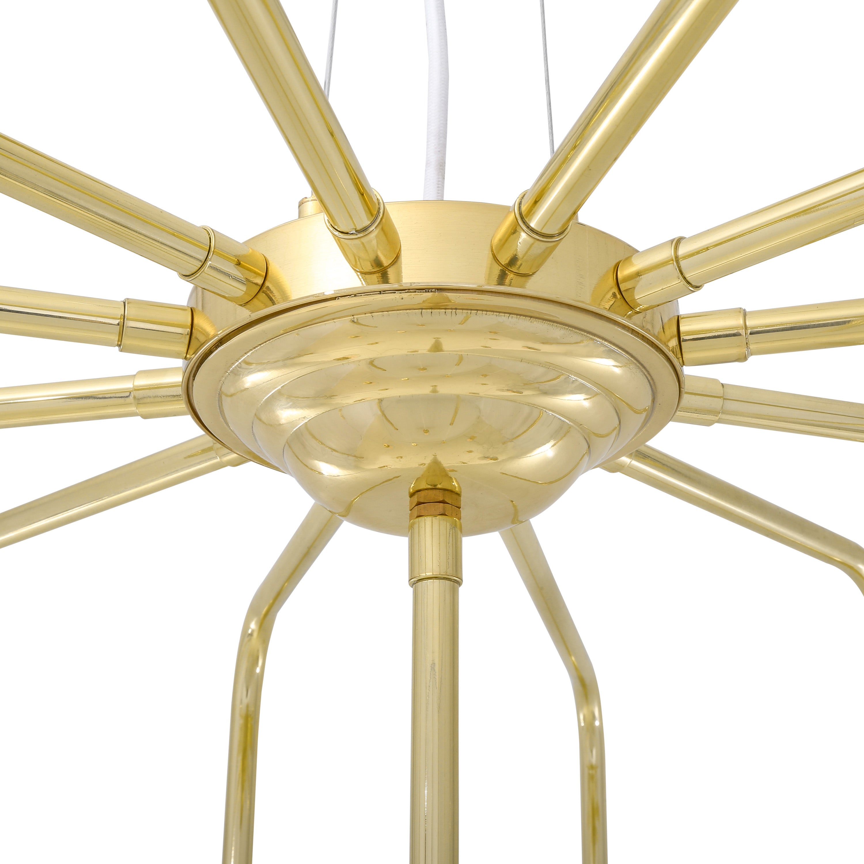 Sela Modern Brass Chandelier