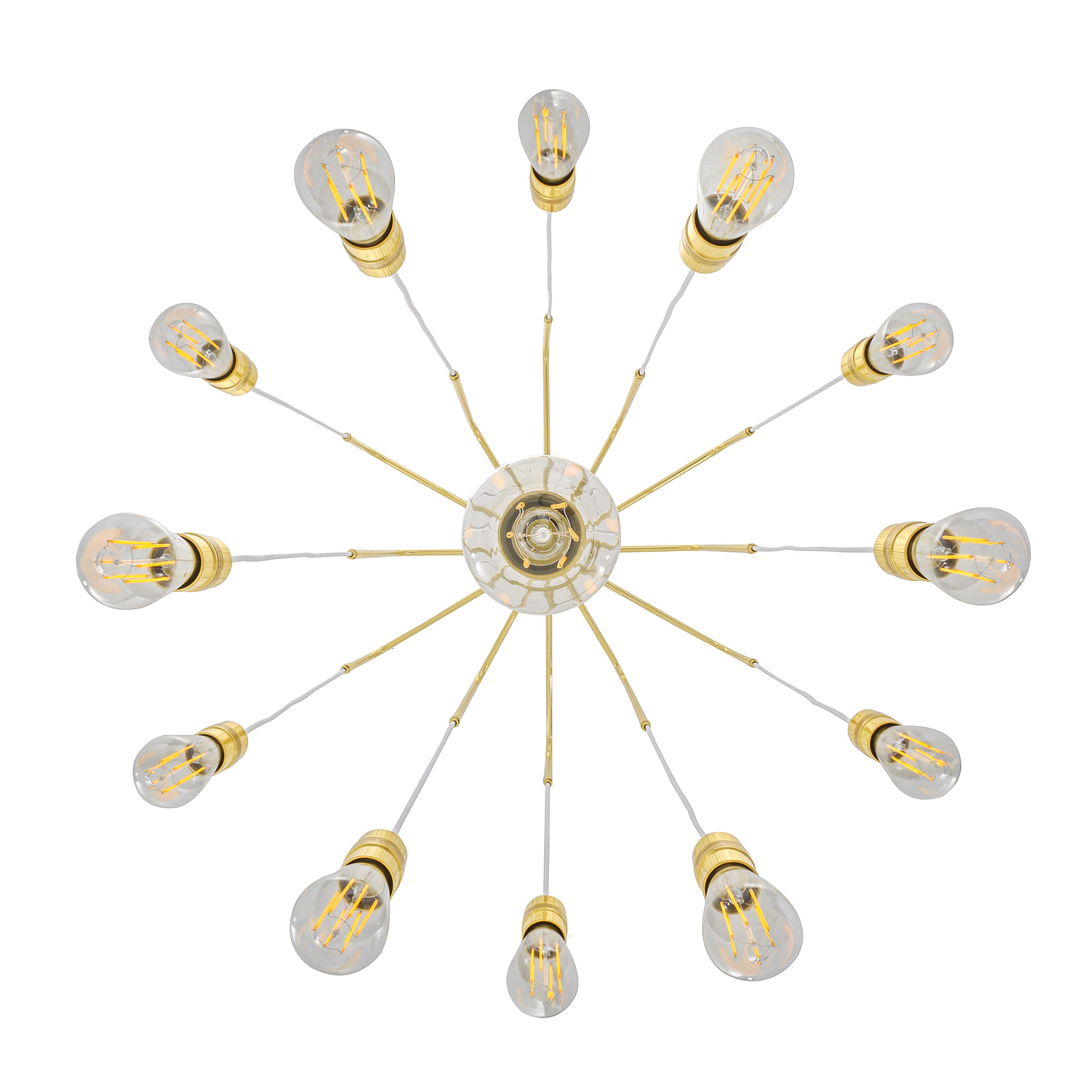 Sela Modern Brass Chandelier