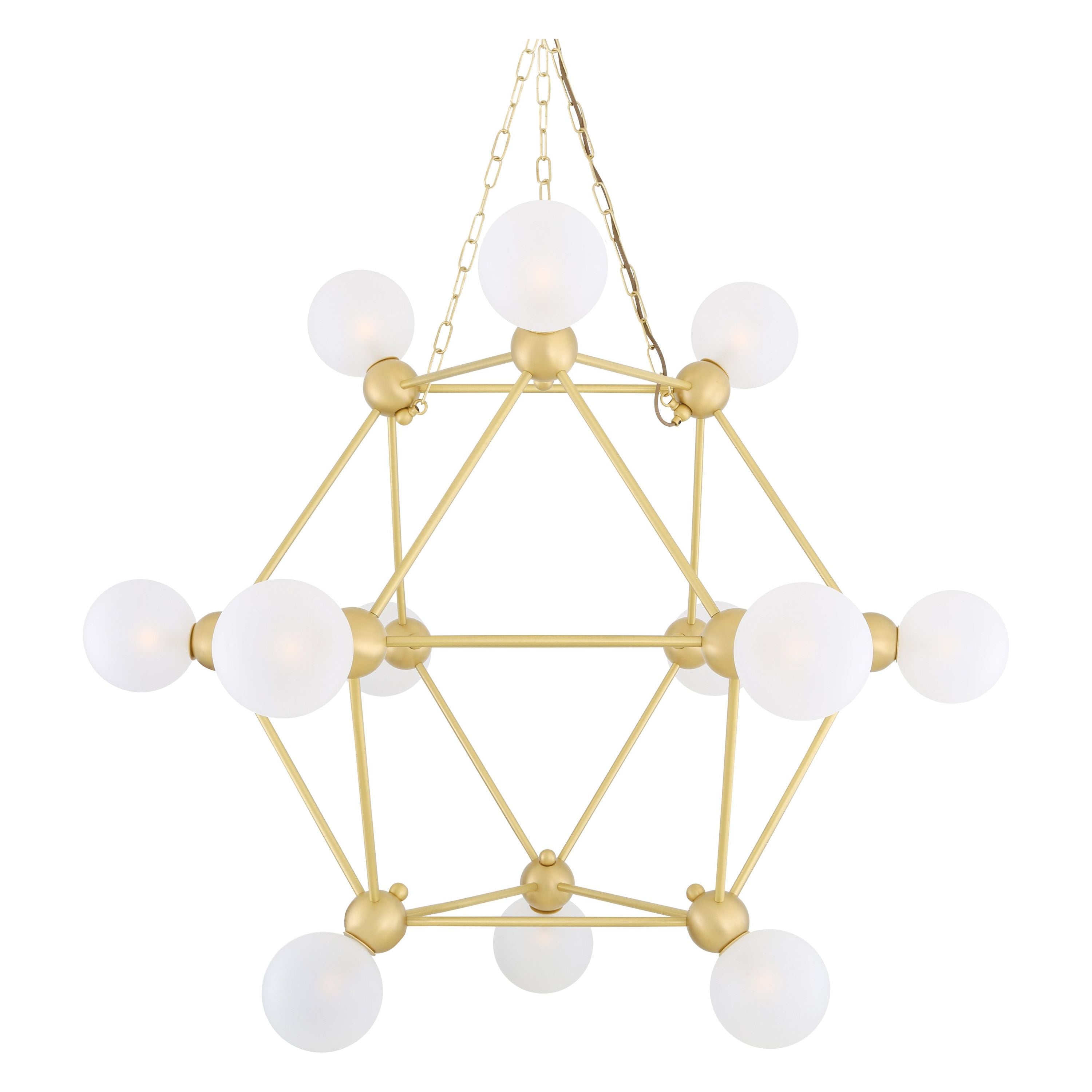 Helena Modern Glass Ball Chandelier