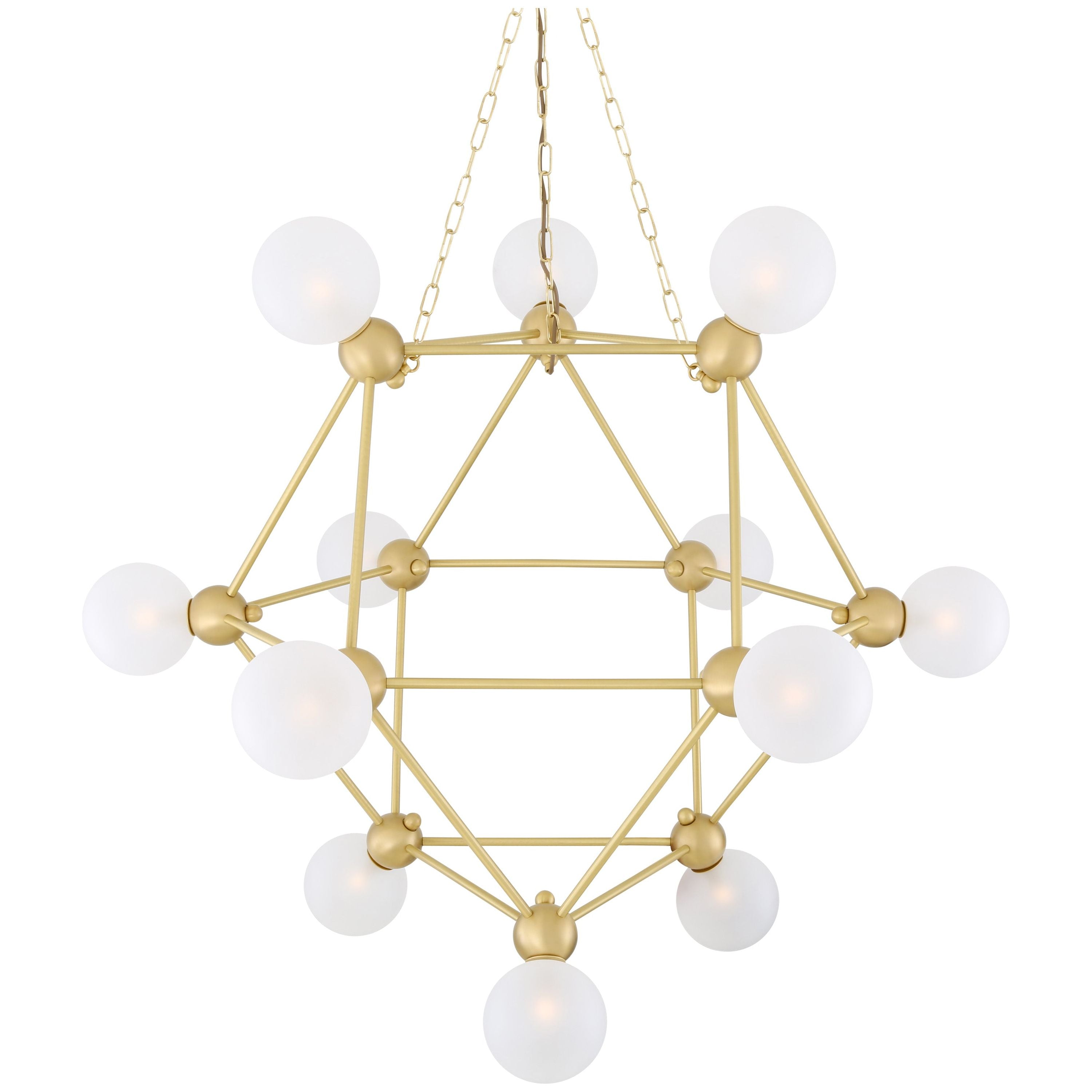 Helena Modern Glass Ball Chandelier