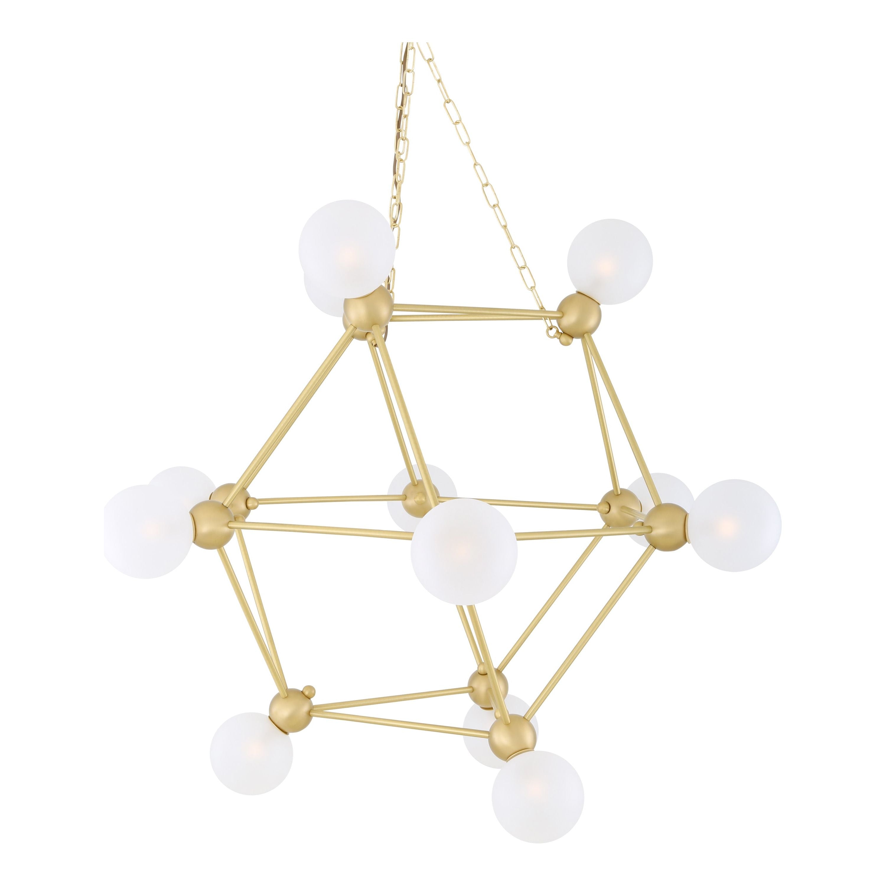 Helena Modern Glass Ball Chandelier