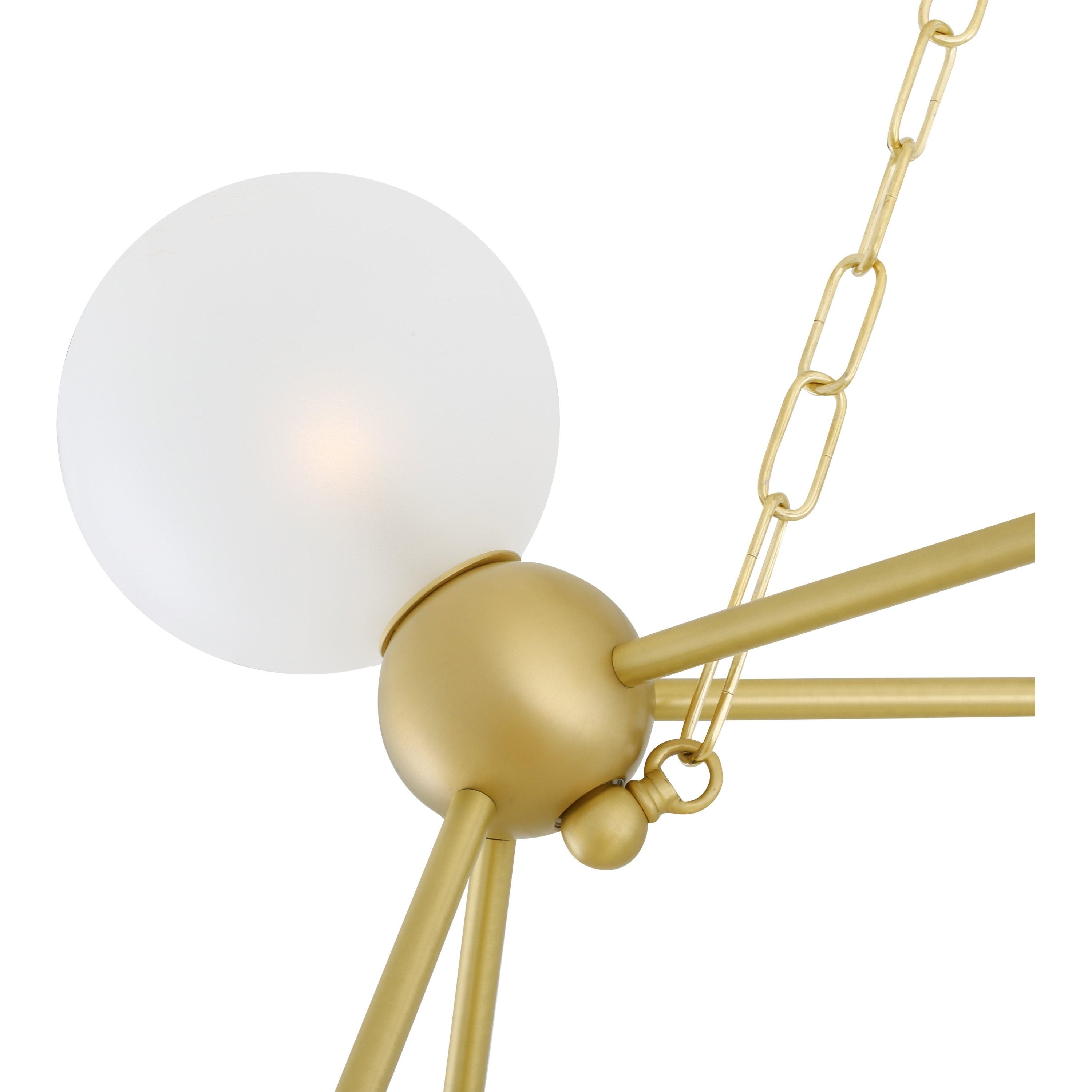 Helena Modern Glass Ball Chandelier