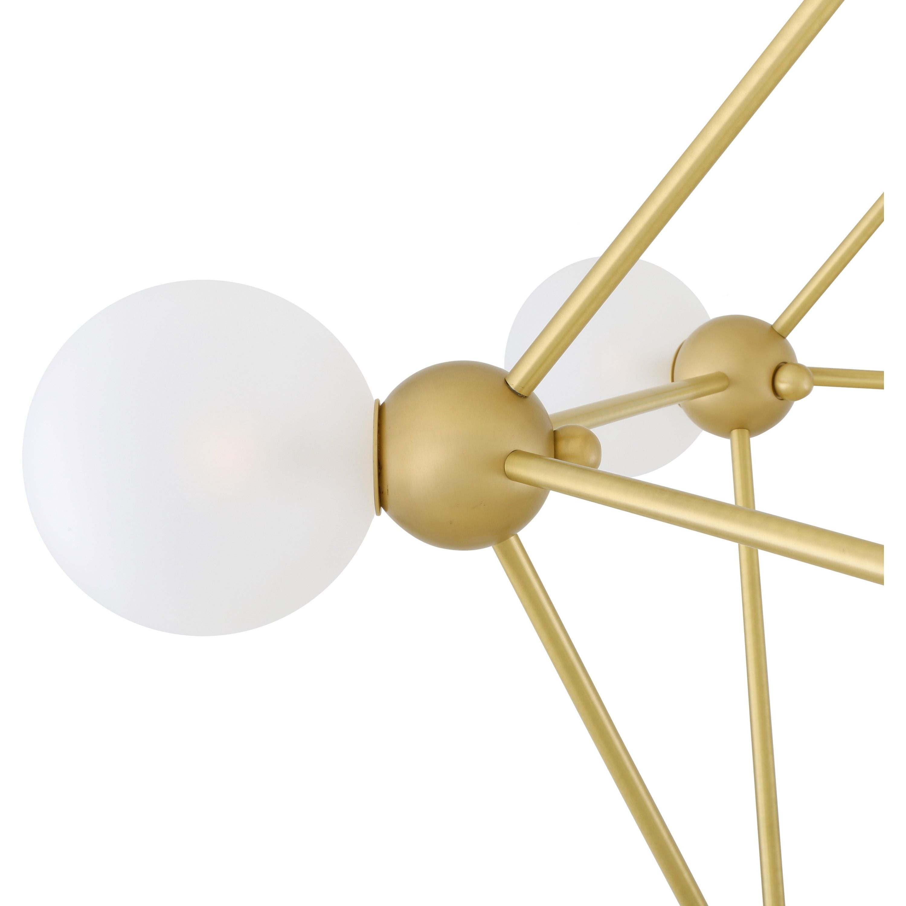 Helena Modern Glass Ball Chandelier