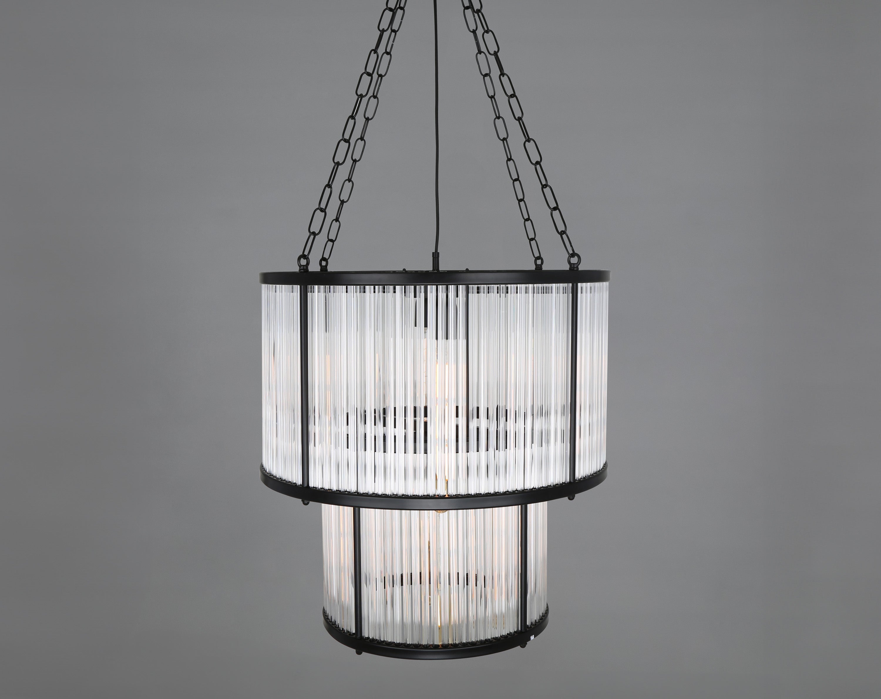 Caledon 2 Tier Chandelier with Glass Rods