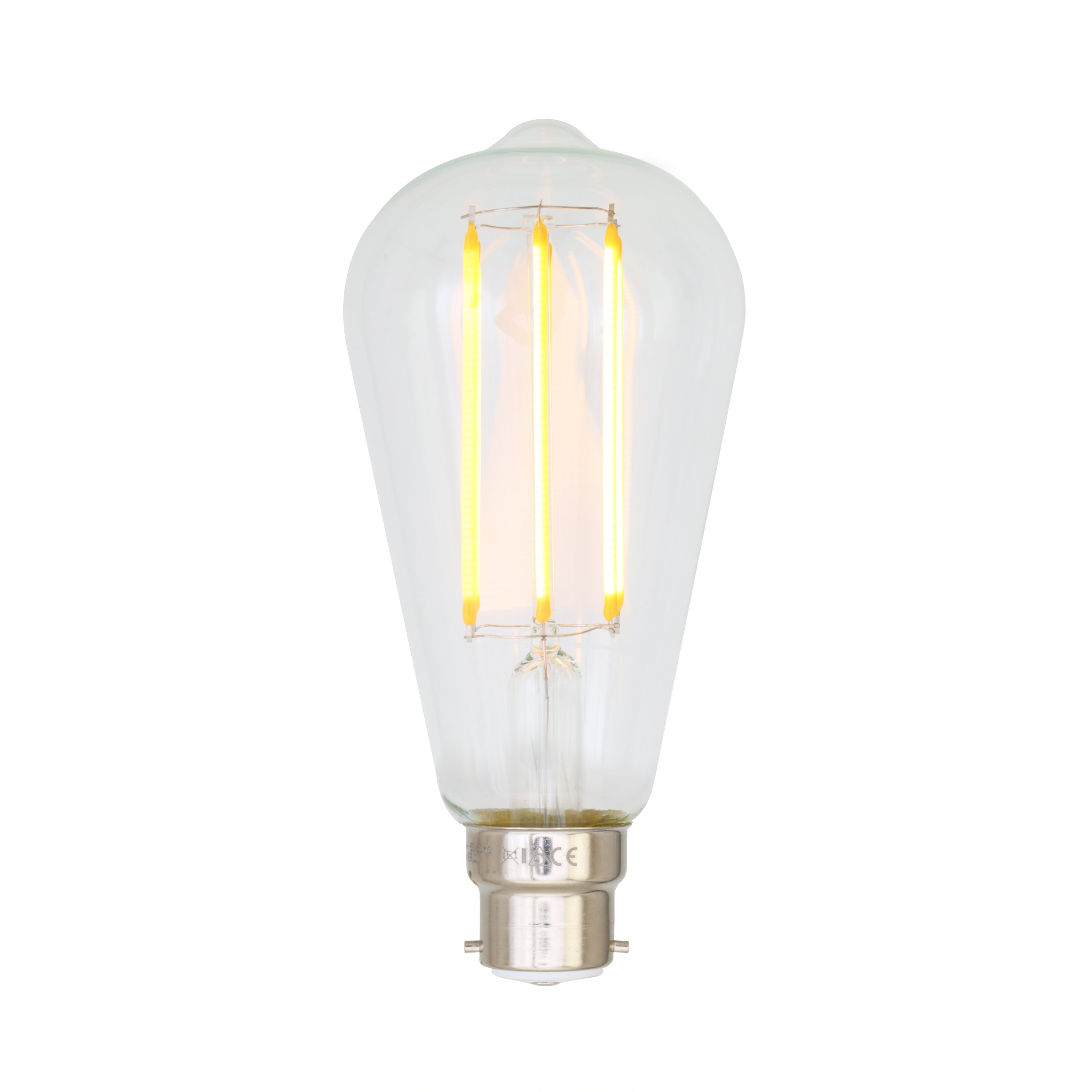 B22 LED Teardrop Filament Bulb Dimmable 4W 2300k 350lm 14.2cm