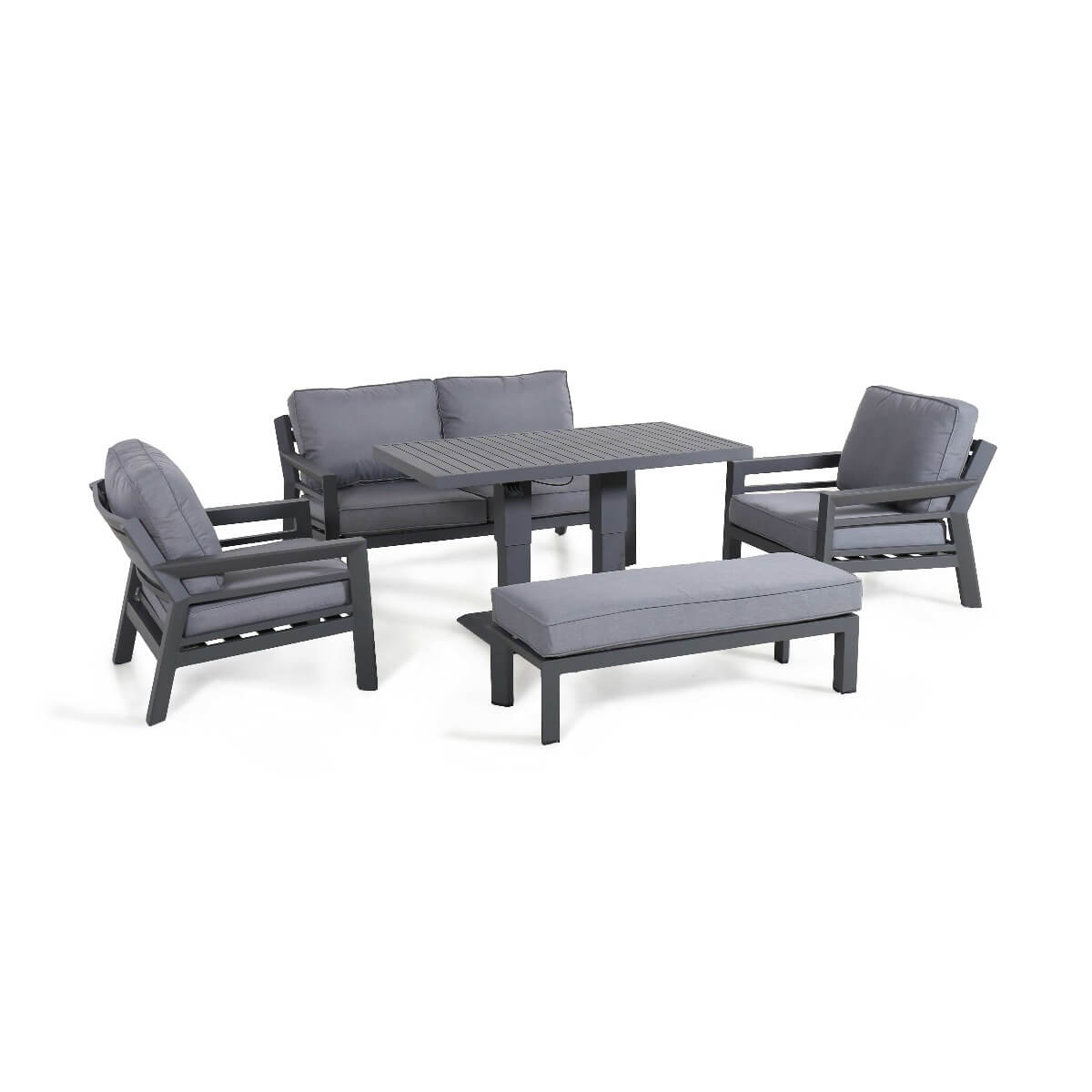 New York 2 Seat Sofa Set with Rising Table