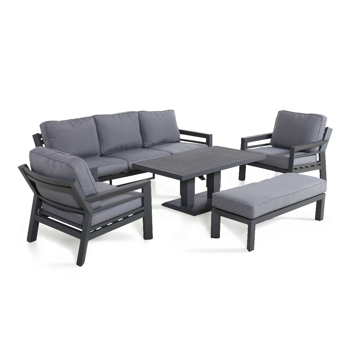 New York 3 Seat Sofa Set with Rising Table