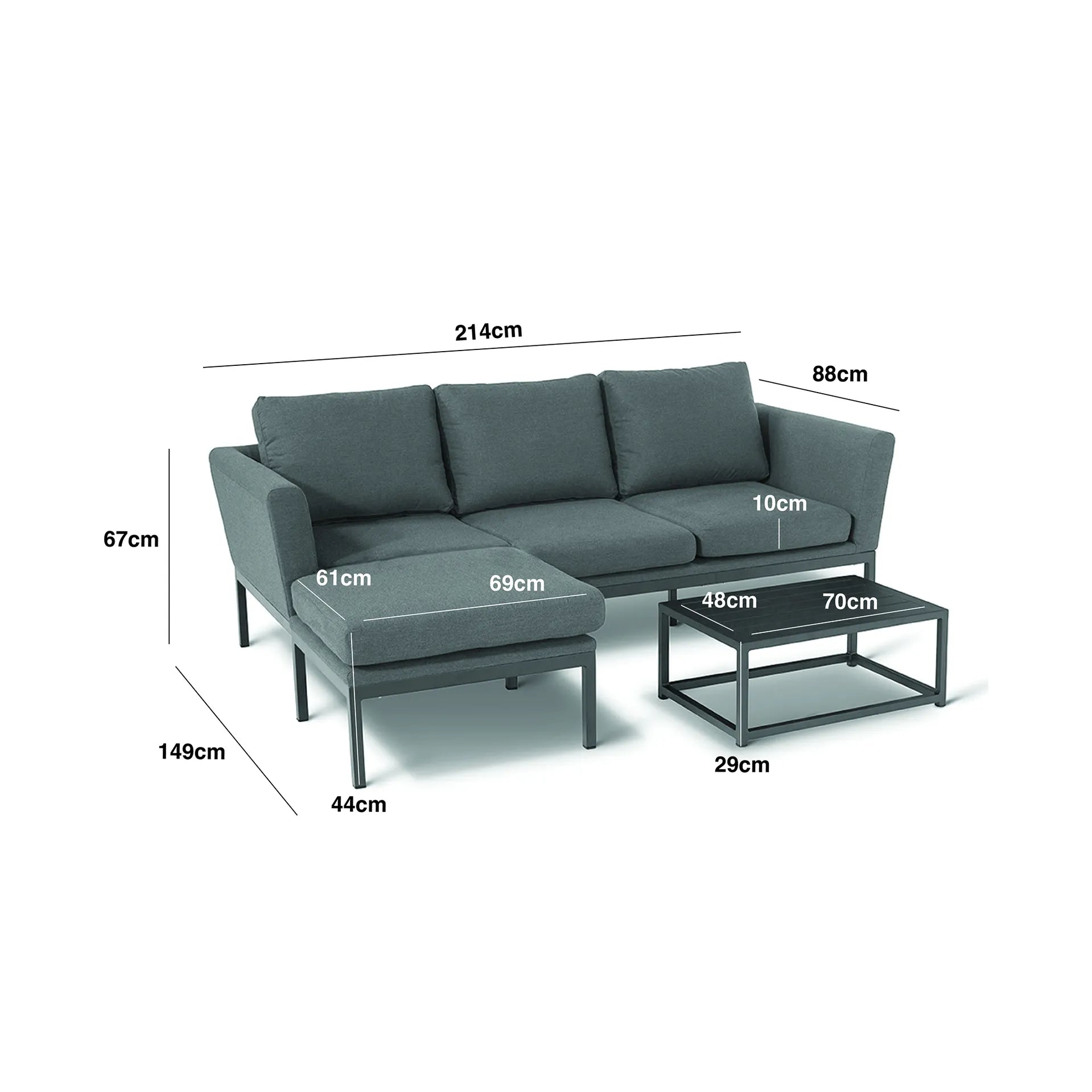 Pulse Chaise Sofa Set