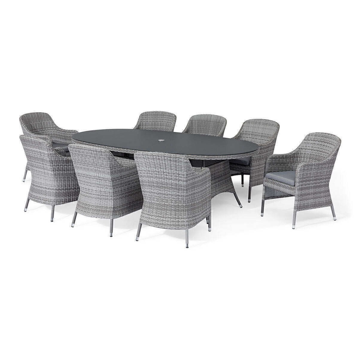 Santorini 8 Seat Oval Dining Set