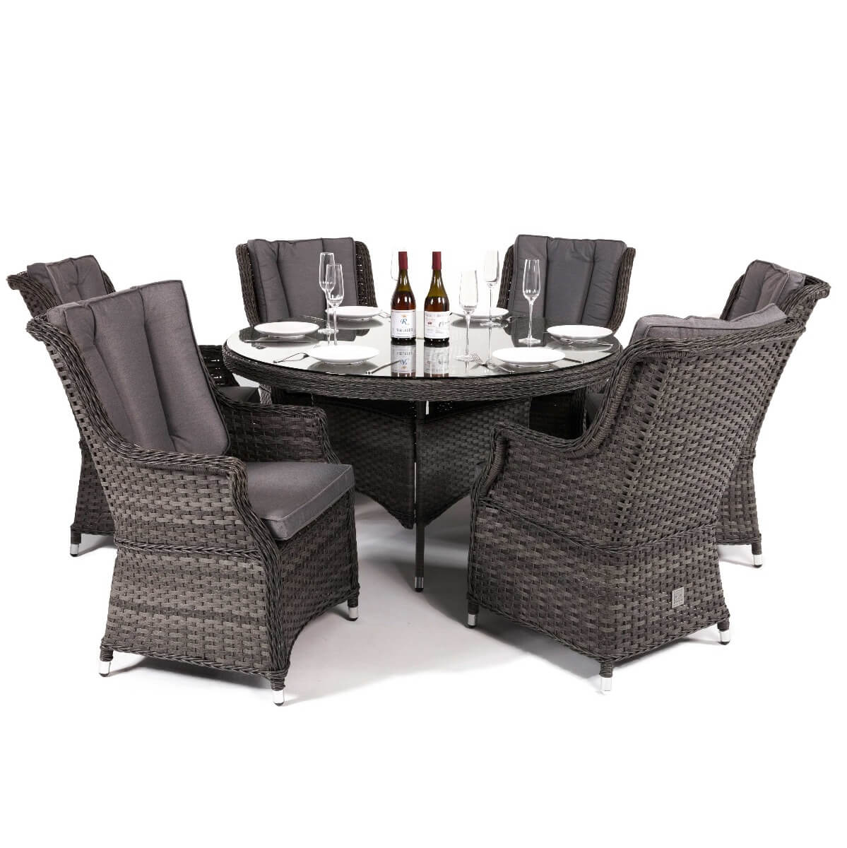 Victoria 6 Seat Round Dining Set