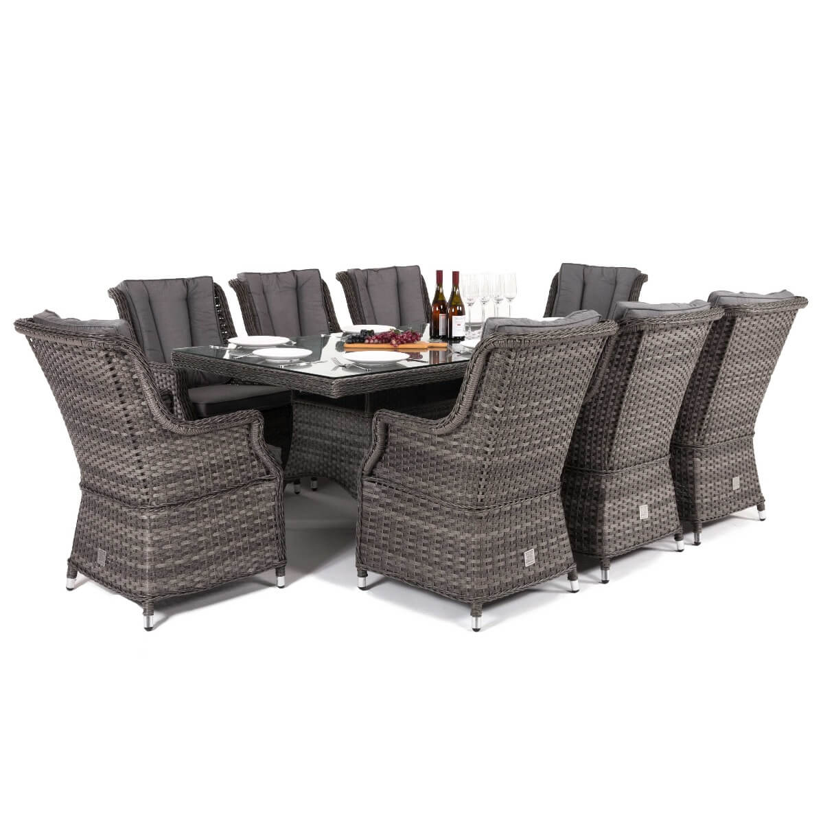 Victoria 8 Seat Rectangular Dining Set