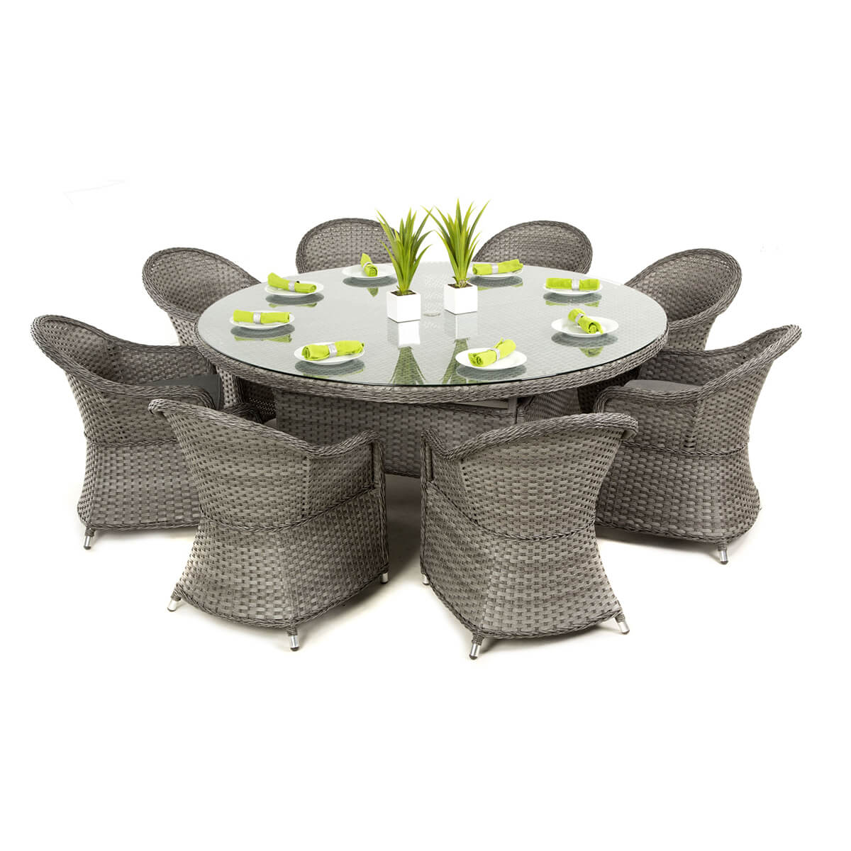 Victoria 8 Seat Round Dining Set