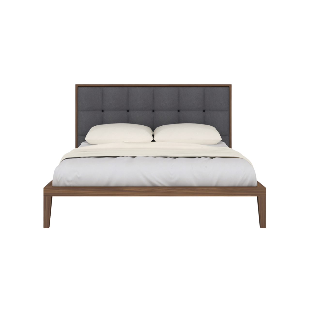 Calla Beds in Walnut/Grey