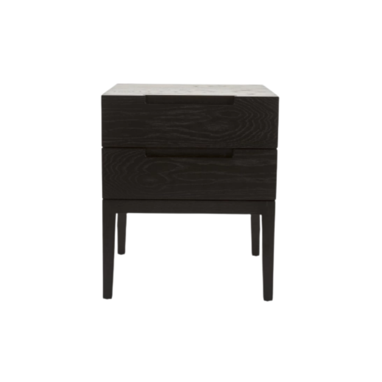 Orchid Double Drawer Bedside Table