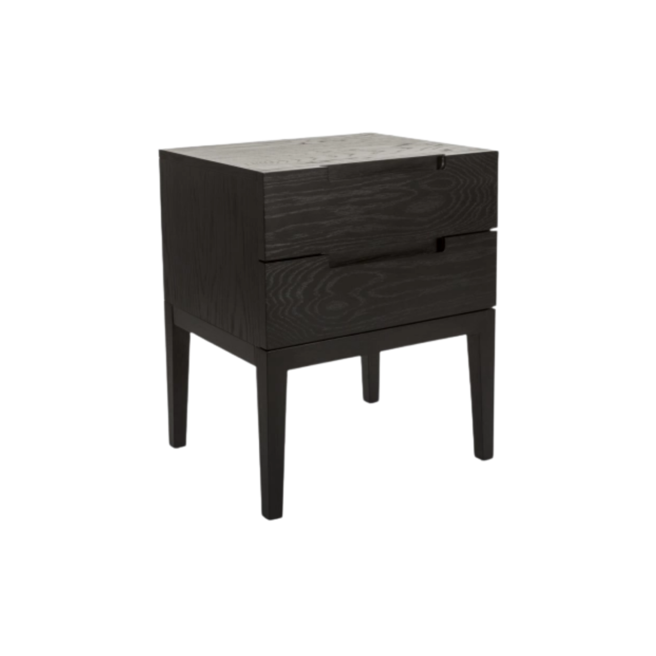 Orchid Double Drawer Bedside Table