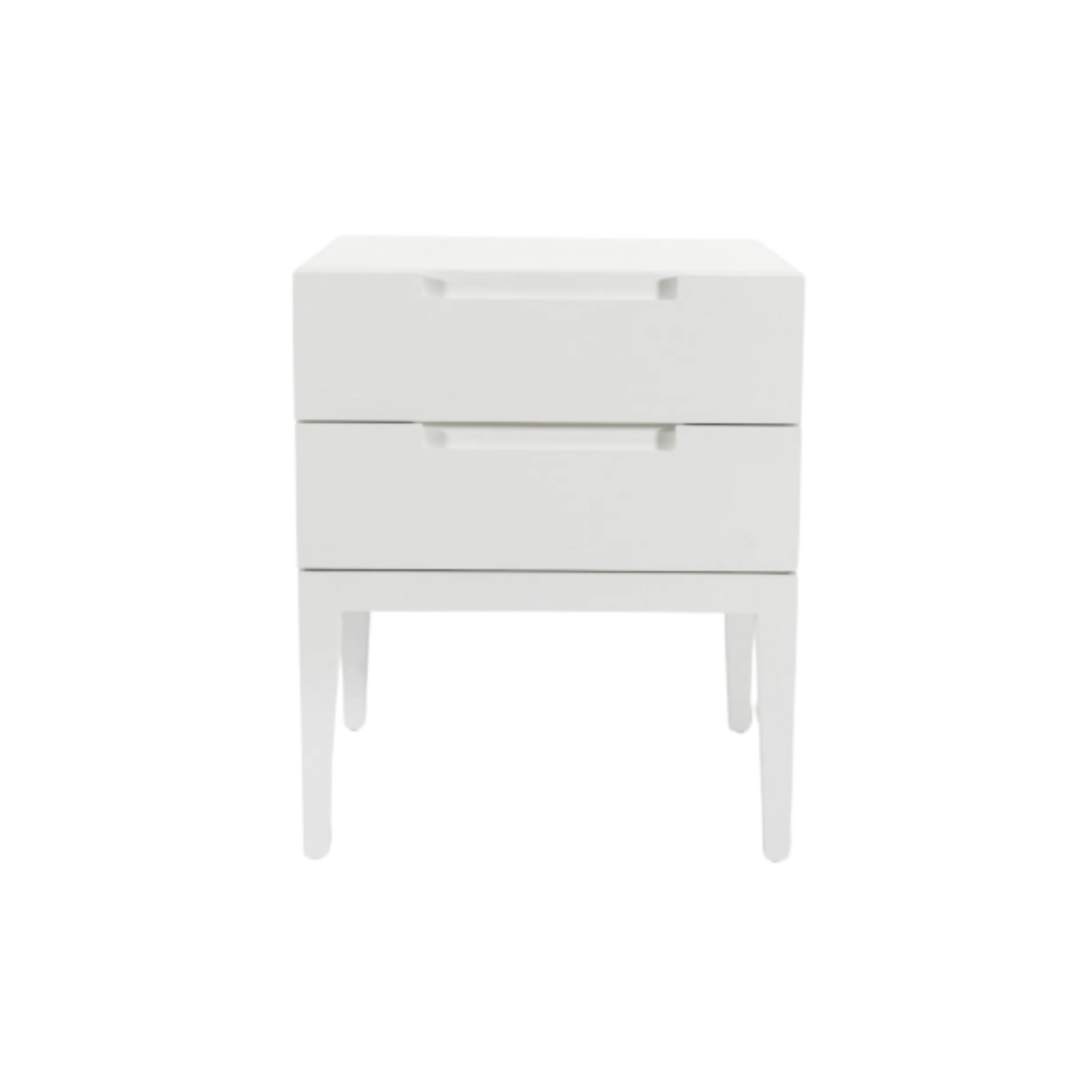 Orchid Double Drawer Bedside Table