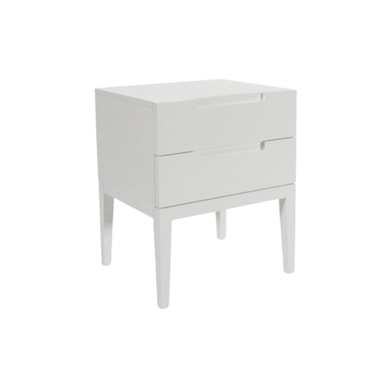 Orchid Double Drawer Bedside Table